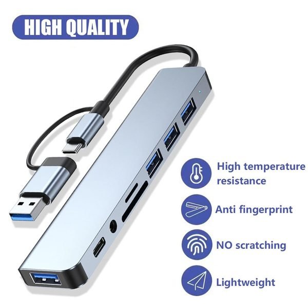 8-in-2 HB1 USB-C Hub