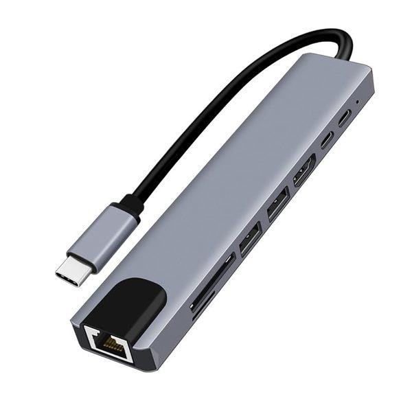 8-in-1 HB1 USB-C Hub (with RJ45)